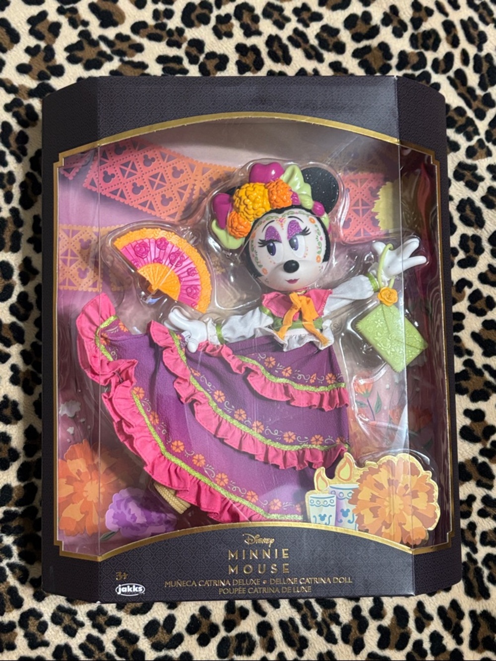 2022 Disney Parks MINNIE MOUSE Deluxe Catrina Doll Day of the Dead Skull Mexico